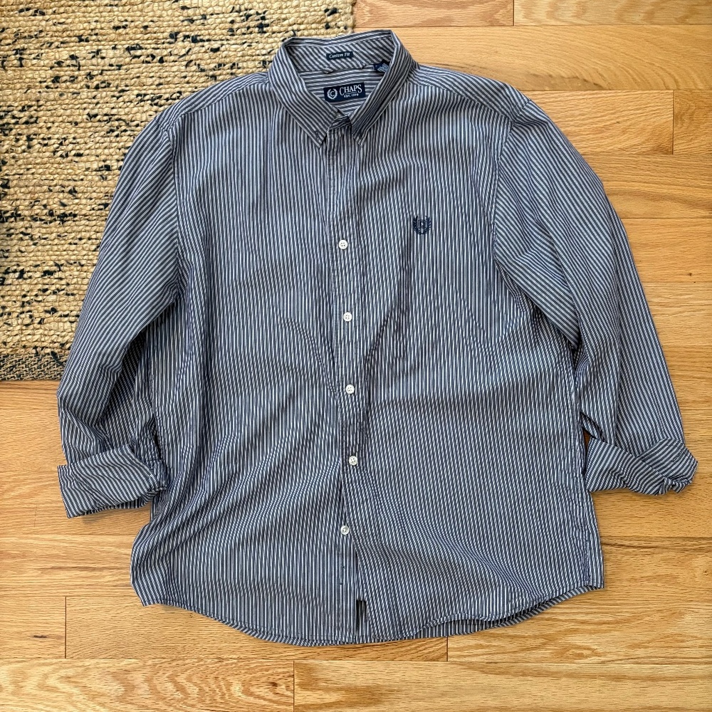 100% cotton chaps striped bottom down